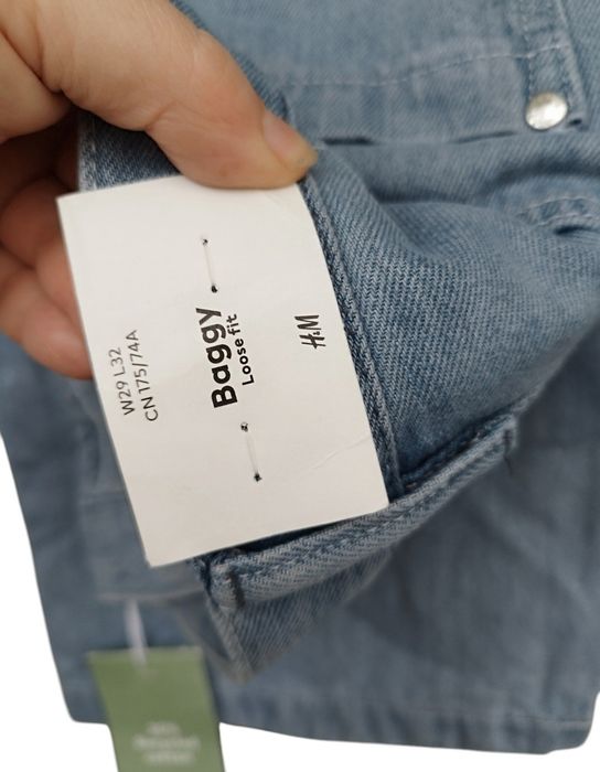 Мужские джинсы H&M багги baggy w29L32