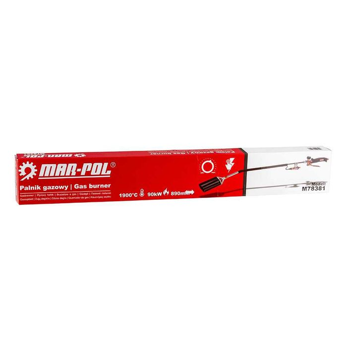PALNIK GAZOWY DEKARSKI PAPY Dysza 60mm Z PIEZZO z zapłonem 86cm długi