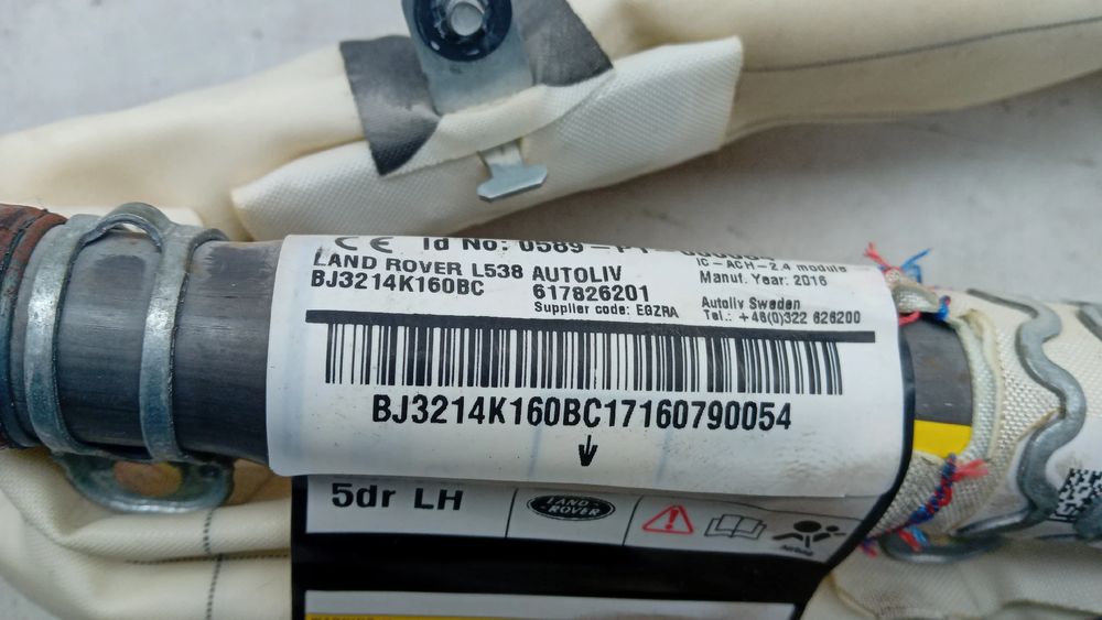 Airbag cortina esquerdo LAND ROVER Range Rover Evoque (L538)