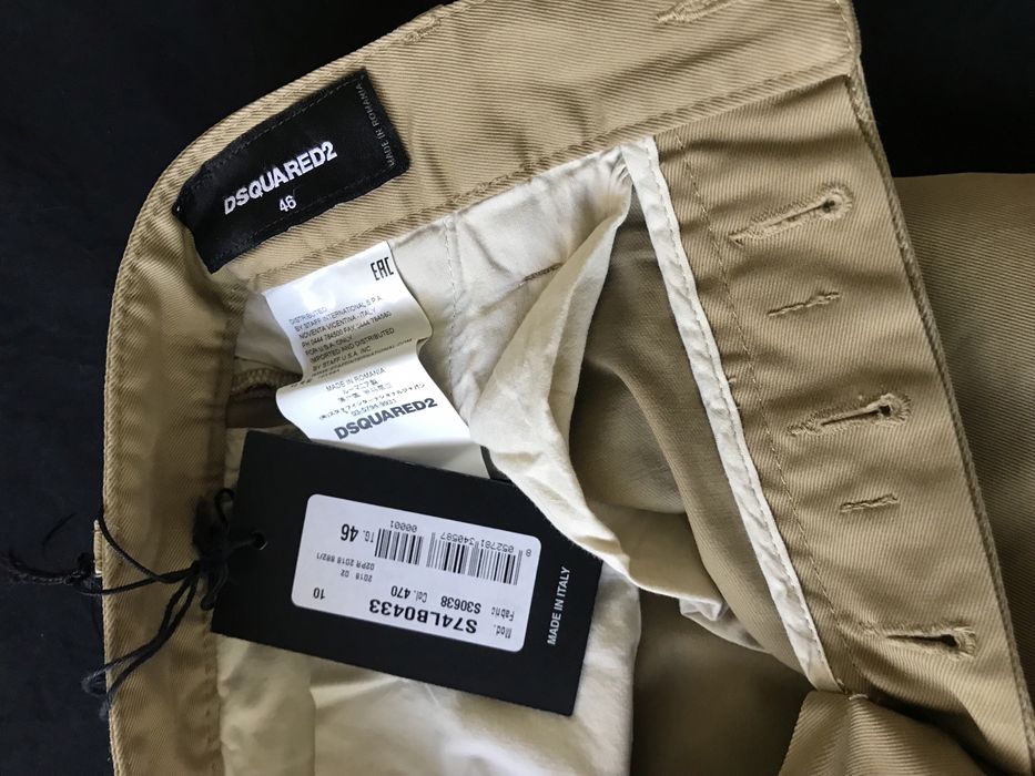Dsquared2 spodnie męskie CHINOSY rozmiar IT 46
