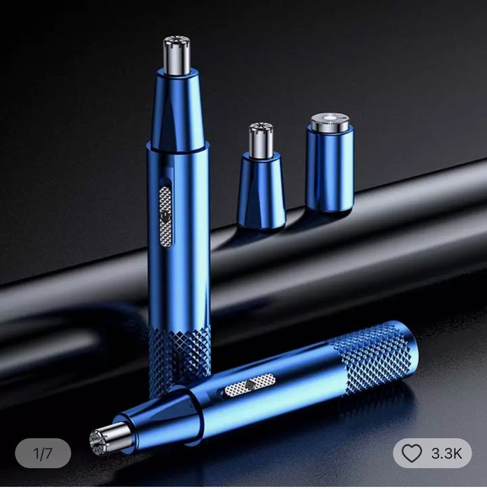 Aparador de cabelo elétrico para nariz, recarregável, multicinético,