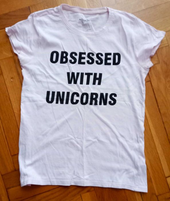 Bluzka dziewczęca T-shirt  z firmy Reserved roz 158