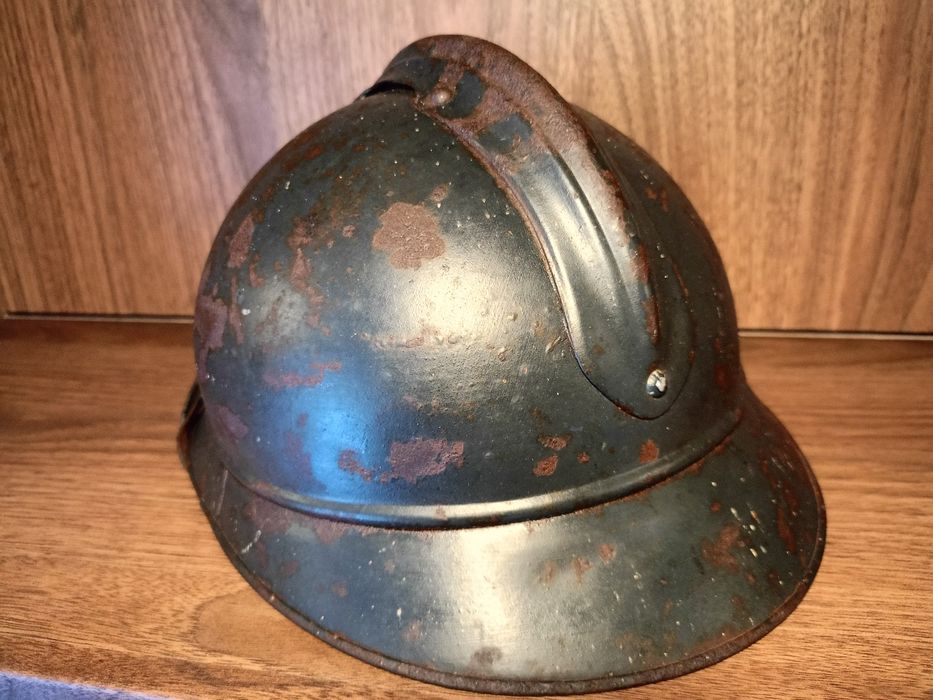 Hełm francuski Adrian Mle.15 ciekawy antyk militaria WW1