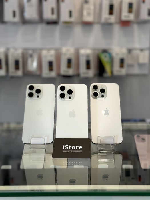 NOWY iPhone 16 PRO 128 GB • White Titanium • 100% bateria • GWARANCJA