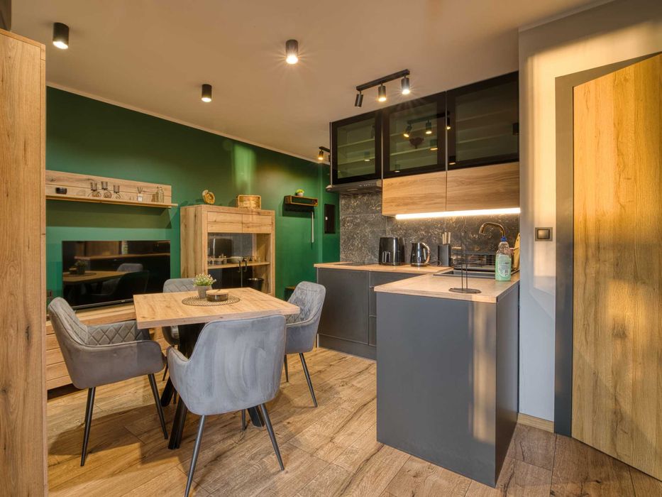 Apartament nad brzegiem jeziora, jacuzzi, sauna, ognisko