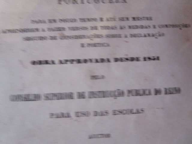 Livro tratado metrificação portuguesa  A F Castilho 1858