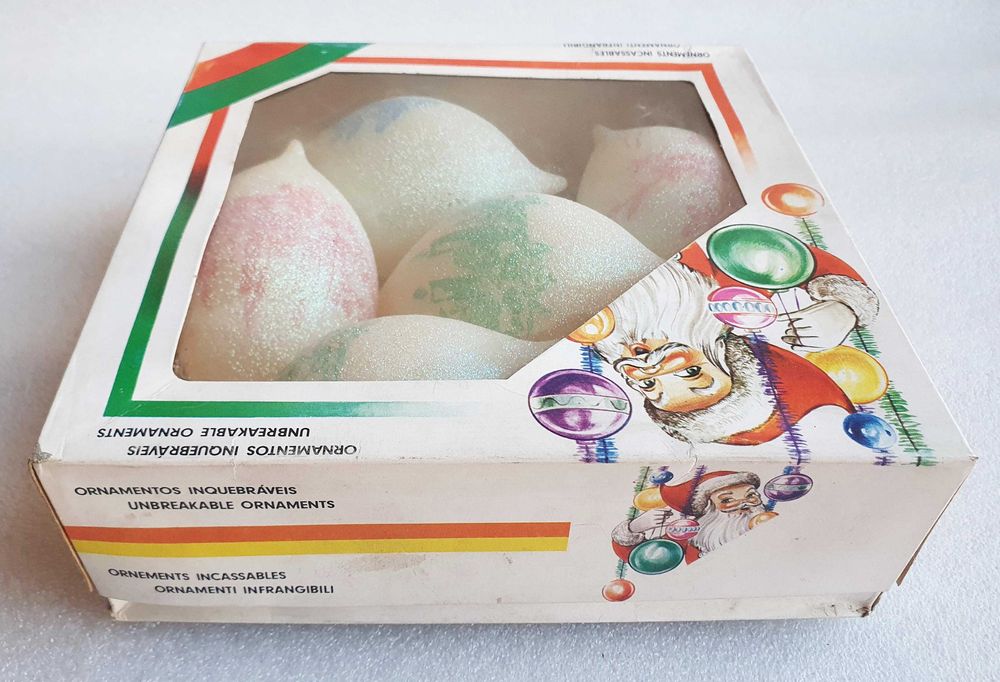 Antiga caixa "DECORAÇÃO de NATAL" ~ Fabrico Português ~ Anos 80 ~ RARO