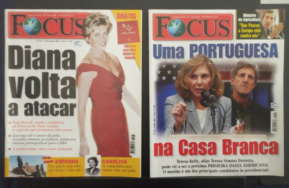 REVISTAS: Visão, Focus, Cristina e Sábado