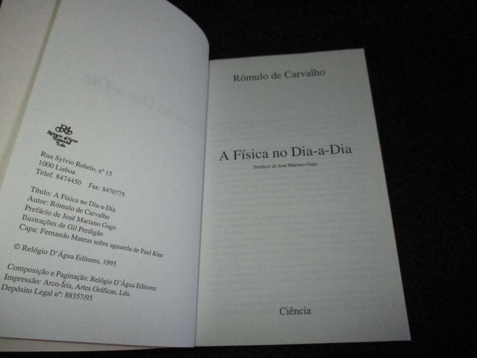 Livro A Física No Dia-a-Dia Rómulo de Carvalho