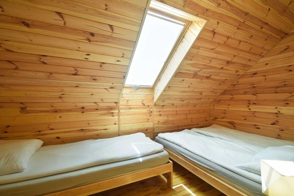 Całoroczne domki nad jeziorem Wieleń: grzyby, wędkowanie, Święta, Nowy Rok