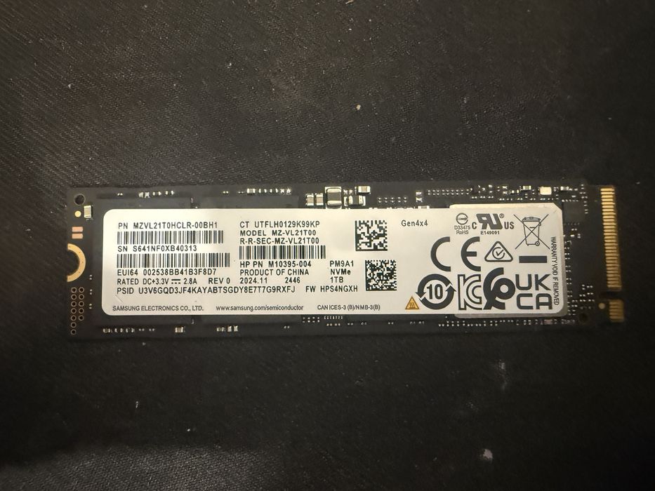 Dysk Samsung PM9A1 1TB ssd nvme 4.0 gen4 OEM 980 PRO 990 PRO