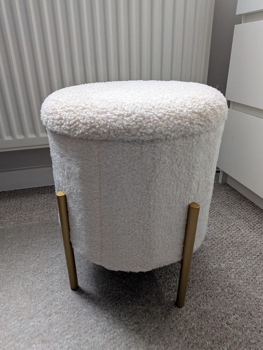 Okrągła pufa ze schowkiem 30 cm