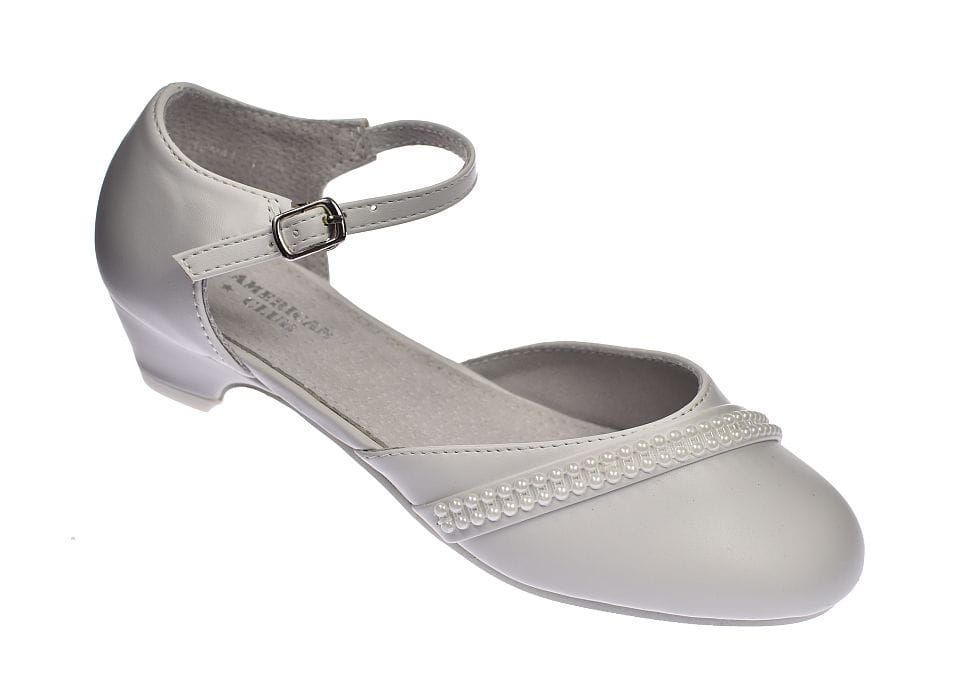 Buty do komunii białe balerinki na obcasie dziewczęce 41/24 roz. 33