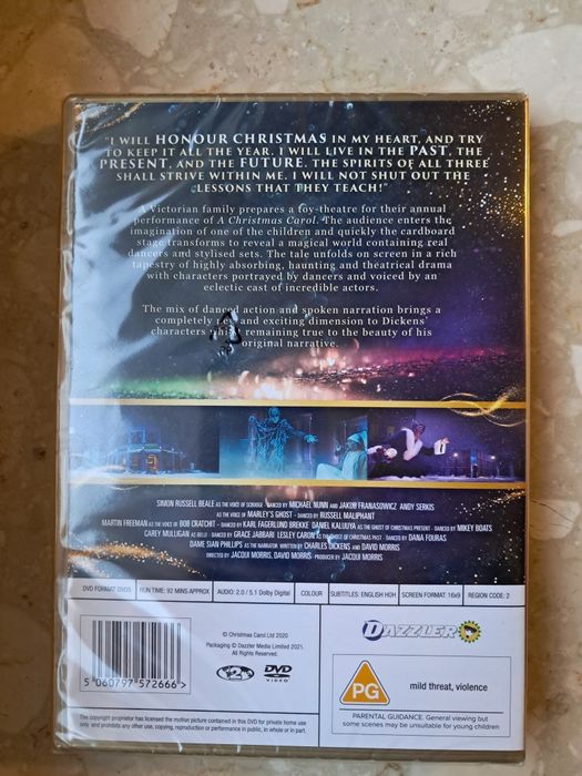 Opowieść wigilijna 2020 DVD folia A Christmas Carol