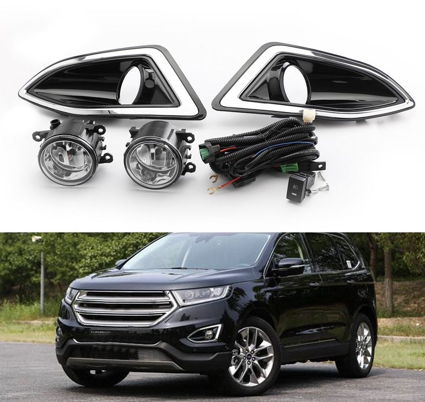 Противотуманные фары Ford Edge Форд туманки накладка ПТФ фара фонарь: 3 ...