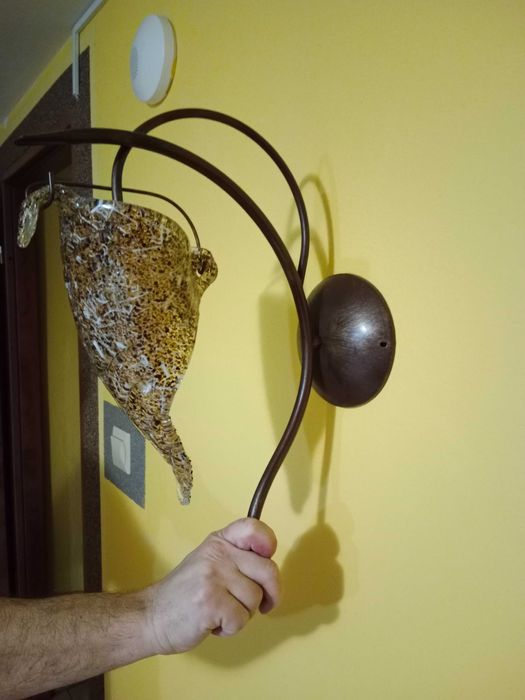 Lampa wisząca z kinkietami