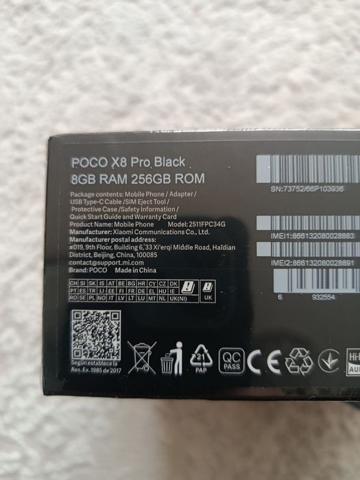 Xiaomi Poco X8 Pro 8/256  Версія з зарядним пристроєм в комплекті