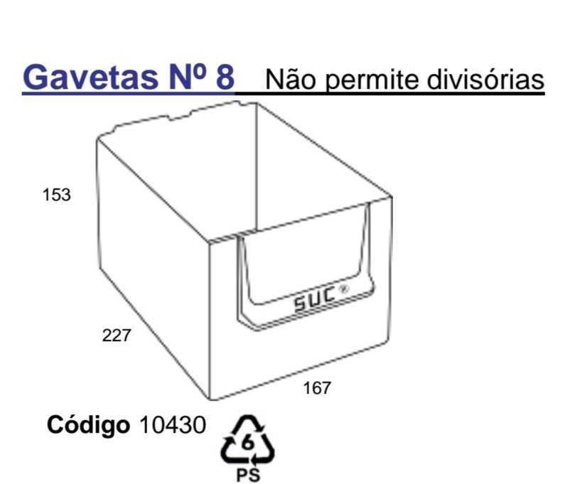 Caixa SUC de plástico (pequena/média)