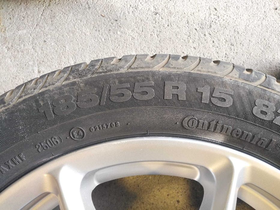 4 Jantes TSW 6JX15 4X114.3 ET 35 com 2 Pneus 185/55R15 Piso 90%