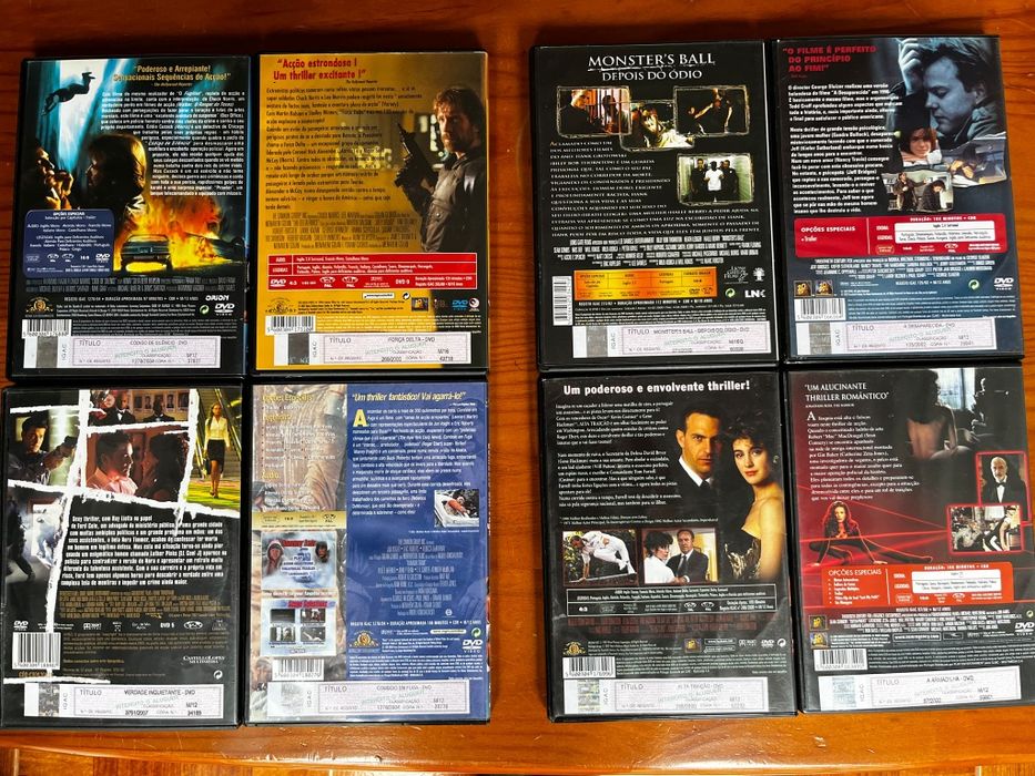 Conjunto 16 DVDs - 50€ / DVDs individuais - 4€