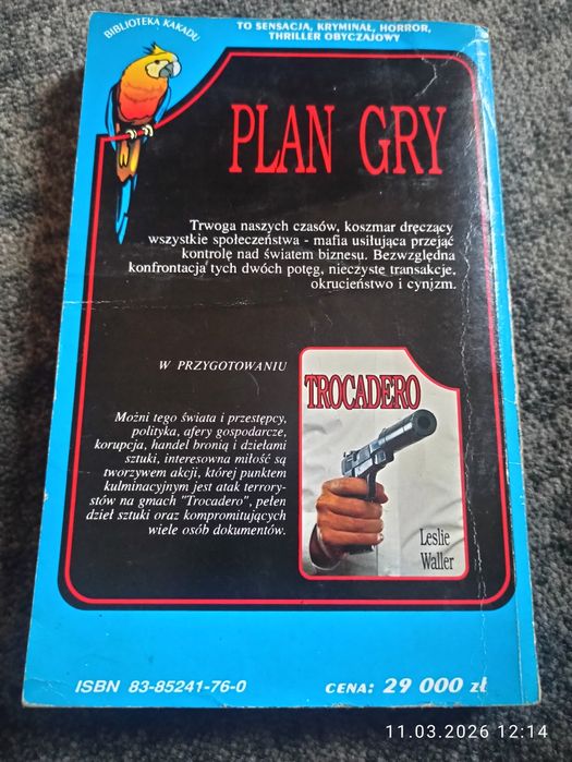 Leslie Waller "Plan Gry" sensacja