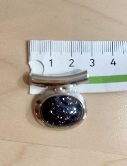 Pendente em prata e pedra onix