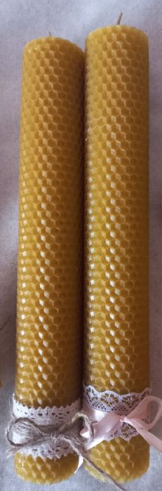 Свічки  з вощини і бджолиного воску