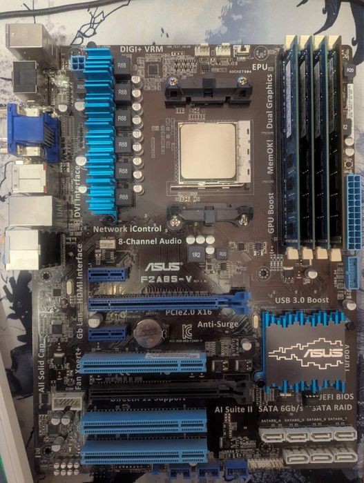 Комплект А10-5800К+мат.плата asus+14gb ddr3
