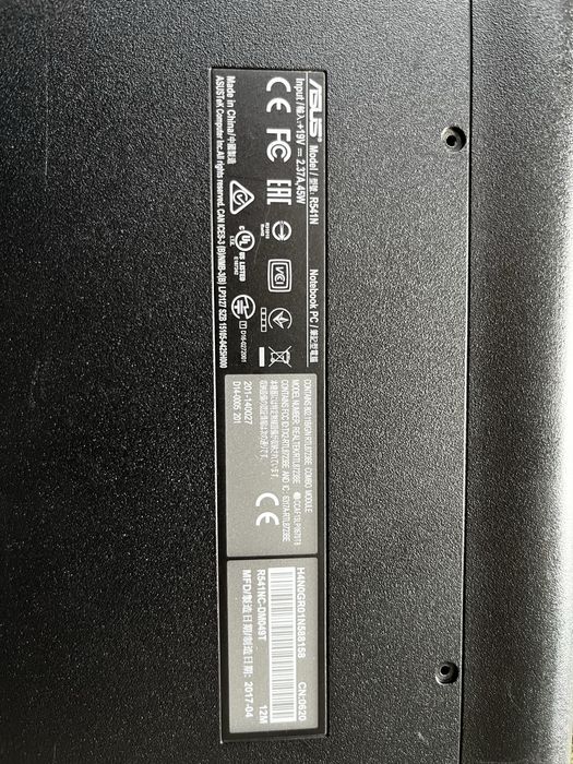 Продам Asus R541N. • Модель: R541NC-DM049T.