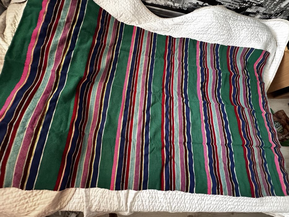 Narzuta kilim pasiak koc ludowy nowy