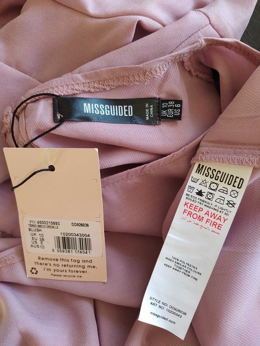 Sukienka luźna trapezowa warstwowa r.38 M Missguided
