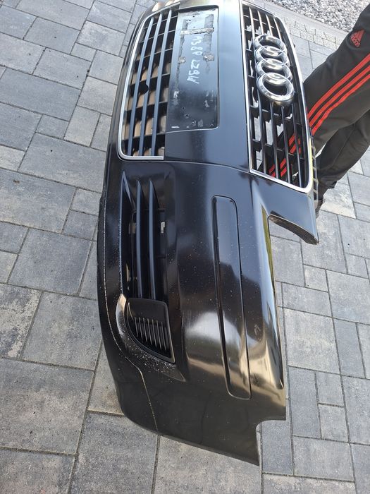 Audi a3 8p zderzak 03-05 przod przedni  czarny  lz9w mały grill