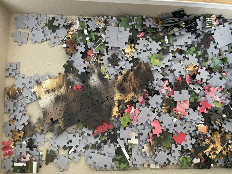 Puzzle Eko 1000 Trefl Lampart Panda Flamingi