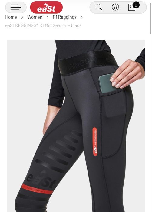 eaSt Reggins bryczesy leggingsy jeździeckie ocieplane 3XL