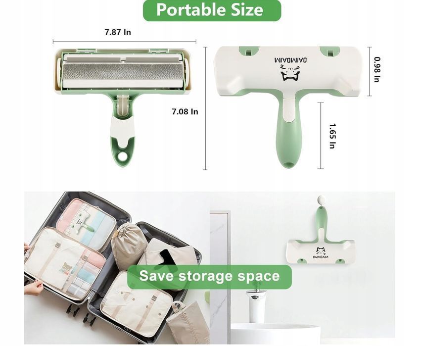 Urządzenie Do Usuwania Sierści Zwierząt, Wielokrotnego Użytku Wałek