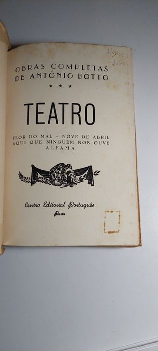 Obras Completas de António Botto, Teatro (Volume III)