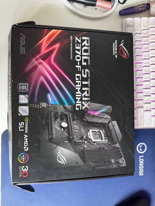 Комплект ASUS strix z370-f + I7 8700K процессор