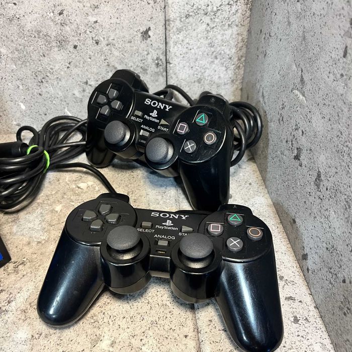 Konsola Sony PlayStation 2 FAT | Model SCPH-39004 | 2 Pady | Okablowanie