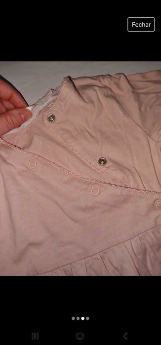 Babygrow algodão 4-6 meses