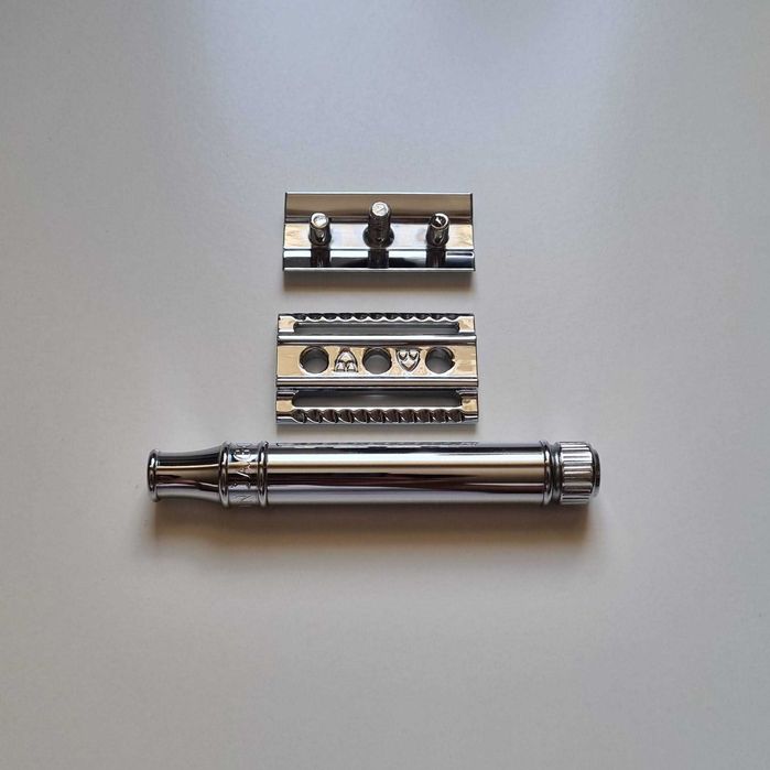 Edwin Jagger DE89 - Máquina de Barbear com Acabamento Cromado