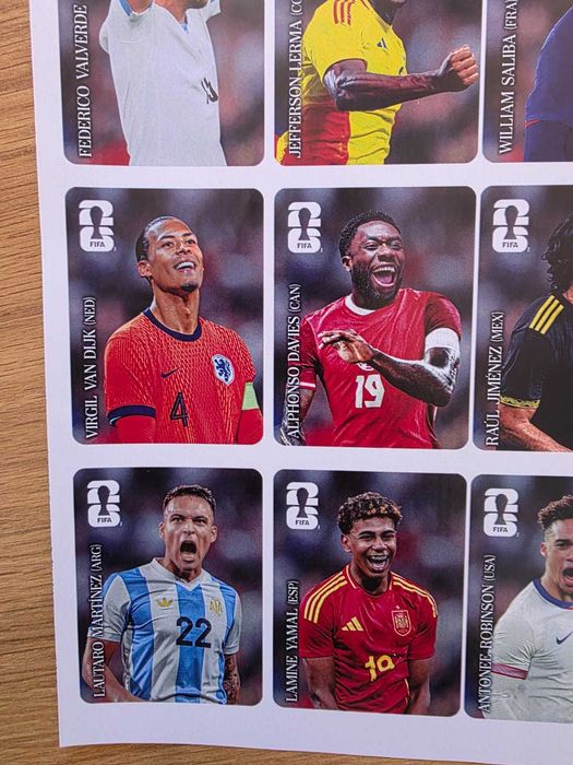 Cromos coca, impressão em papel brilhante autocolante - Versão europeia