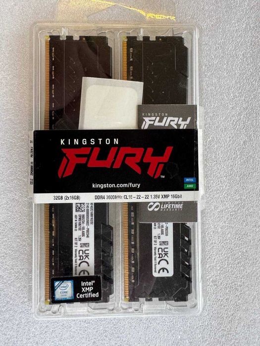 kingston fury ddr4 32gb 3600 - купить компьютеры и комплектующие