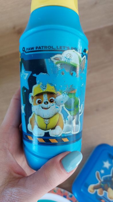 Zestaw bidon talerz śniadaniówka psi patrol