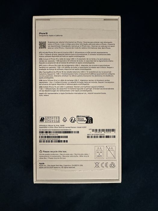 iPhone 16 Pink 128 GB