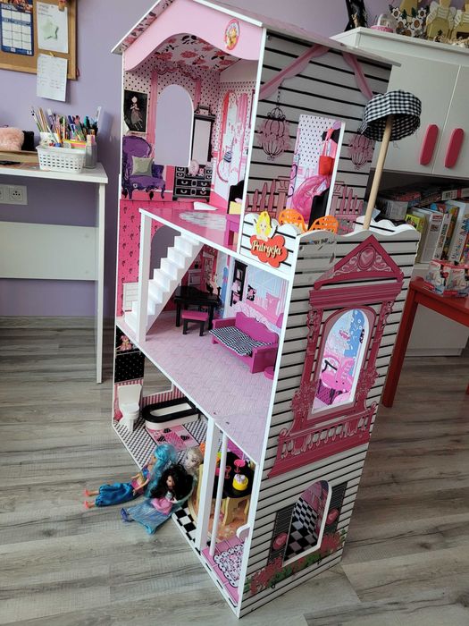 Drewniany domek dla lalek MIAMI ECOTOYS