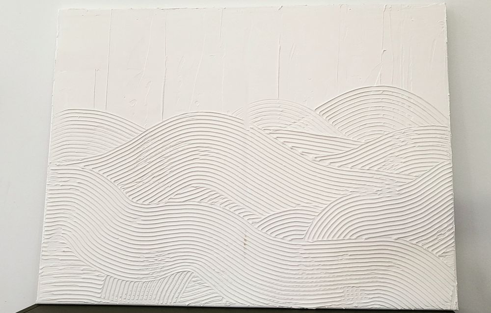 Obraz strukturalny gipsowy