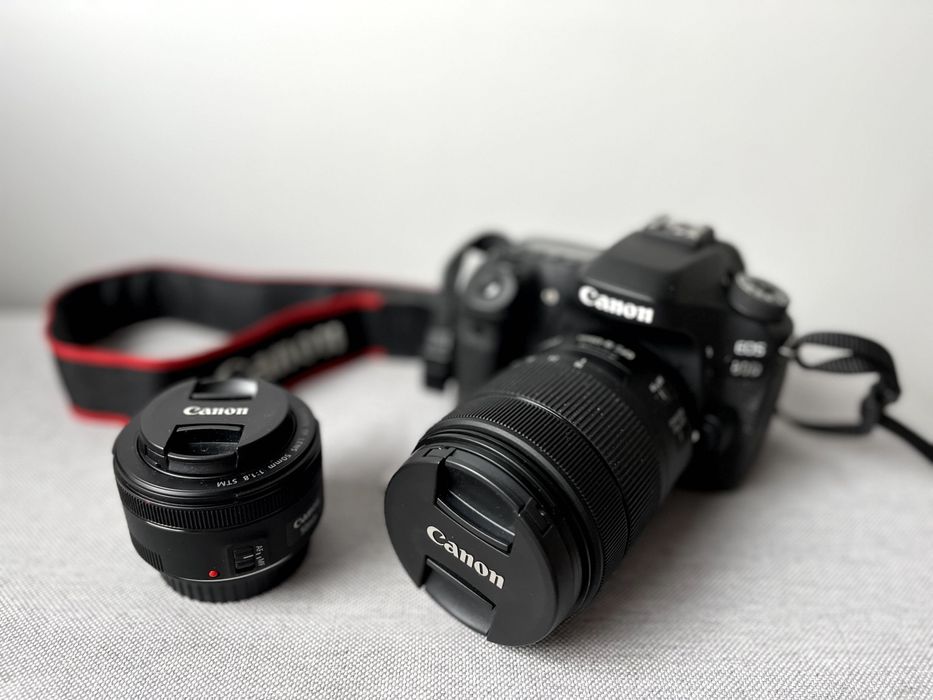 Lustrzanka Canon 80D + obiektyw EF-S 18-135 USM zestaw jak nowy zestaw