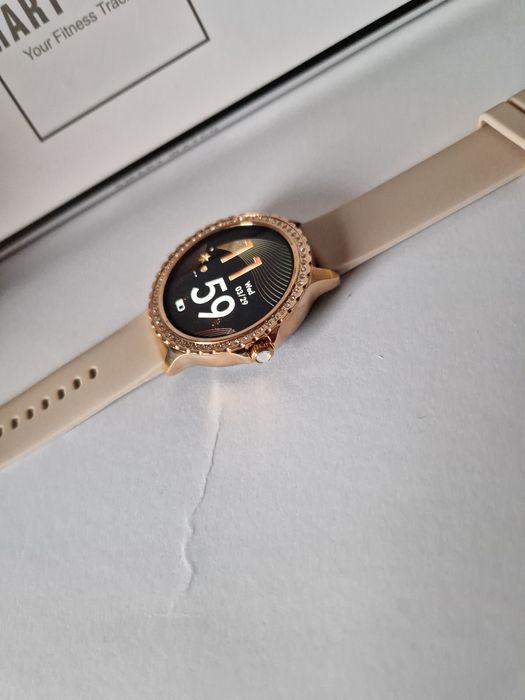 Smartwatch okrągły, komplet