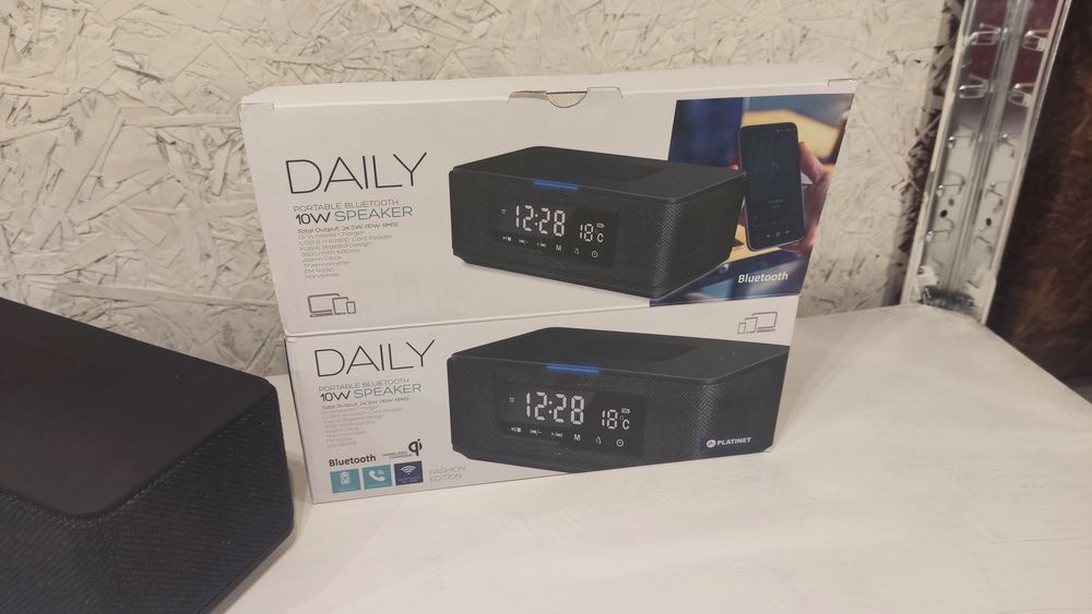 Głośnik, radio, zegarek, termometr, bluetooth, bezprzewodowy platinet