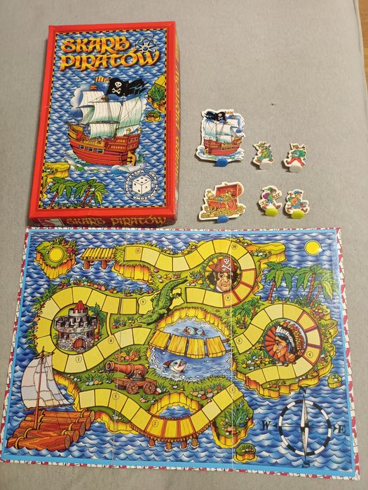 Gra planszowa skarb piratów, 4+